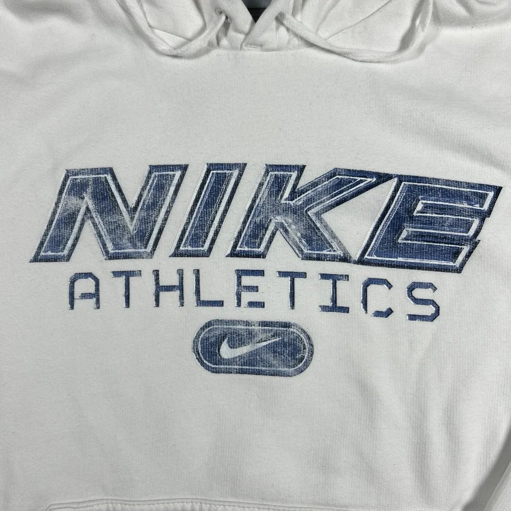 VTG Y2K Nike‎ Pullover Hoodie Men's Medium Athletic Center Graphic